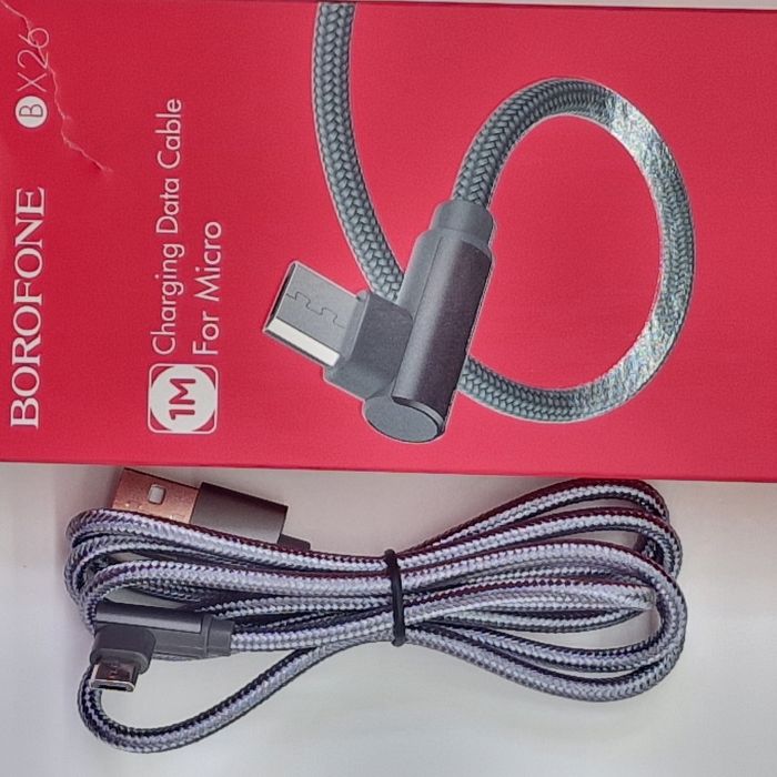 Кабель для зарядки угловой (L-образный) Borofone Micro USB