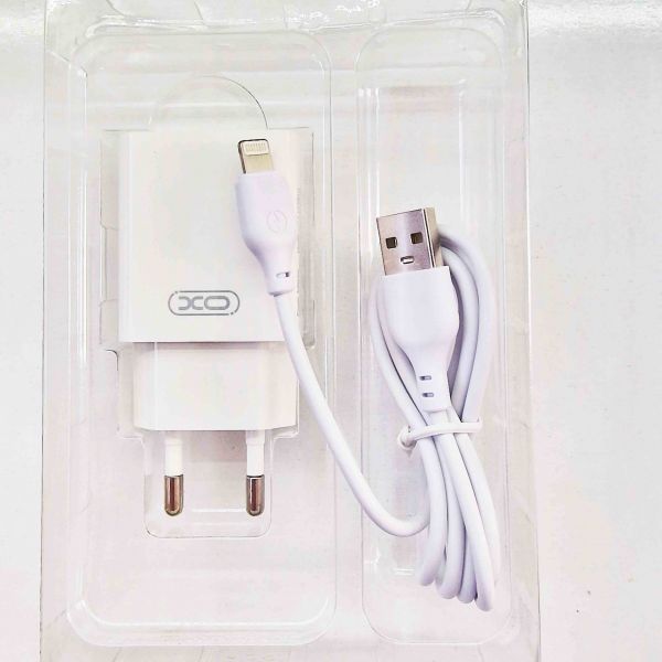 Зарядное устройство XO набор (блок + кабель ) 18W USB Lightning для iPhone, iPad