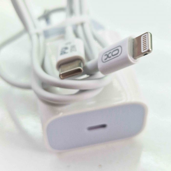 Зарядное устройство XO набор (блок + кабель ) 20W Type-C - Lightning для iPhone, iPad