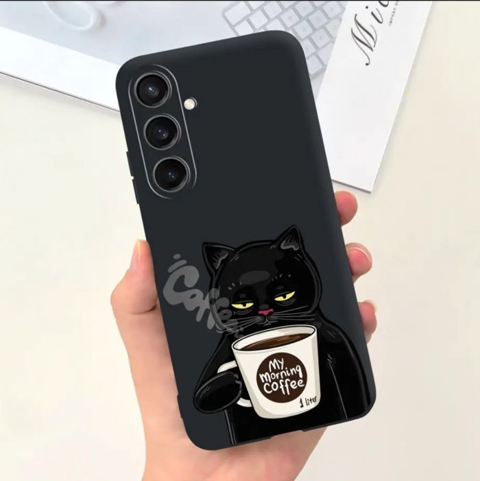 Husa din silicon neagra pentru Samsung A15, A16, A25